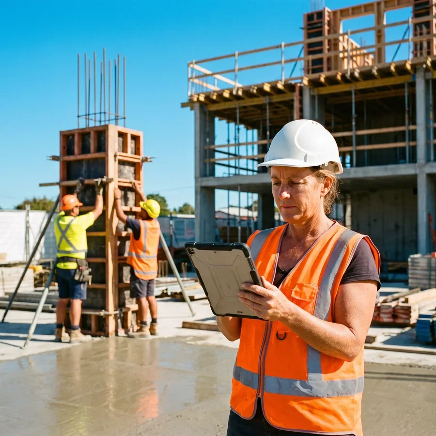 Site execution and progress tracking on a construction project
