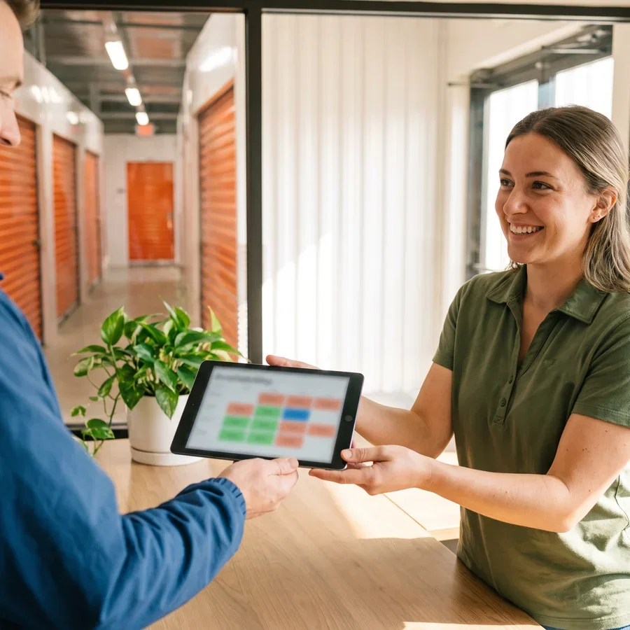 Self storage unit availability and online booking
